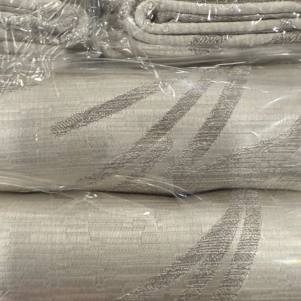 Hudson Park Elegant Silver Patterned Fabric